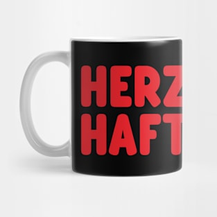 HERZ-HAFT German Pun Mug